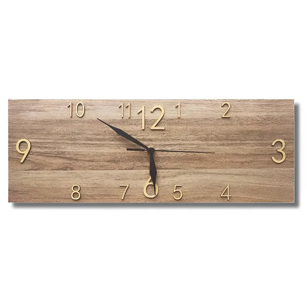 Grande Horloge Murale Imitation bois - Horloges murales - Petite Bois Blanc | 16