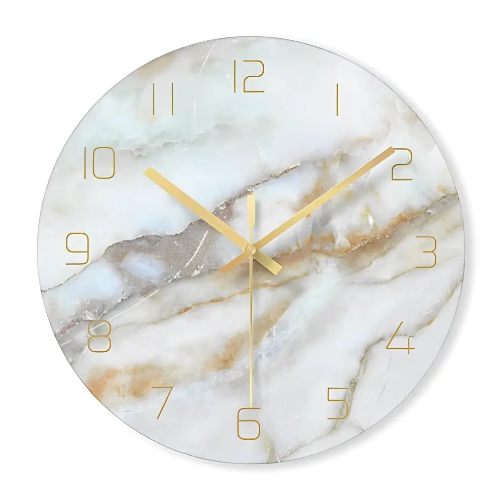 horloge murale design en verre - Horloges murales - blanc ancien